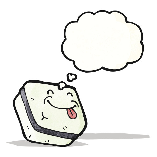 糖果与思想泡泡卡通图片下载