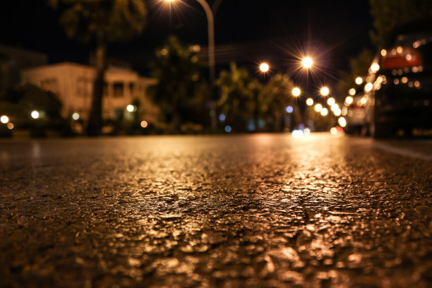 夜晚的空街图片下载
