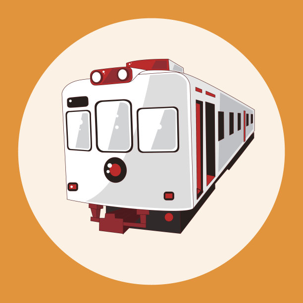 交通列车主题元素素材图片