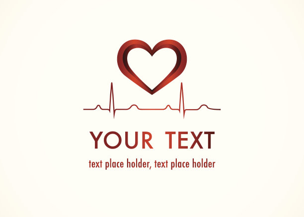 心脏和心电图图片下载