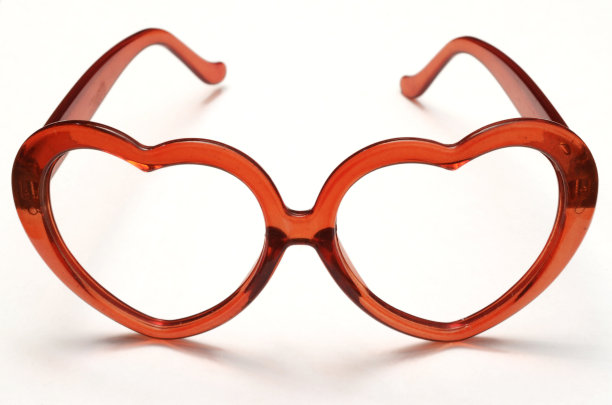 心形塑料玻璃图片下载