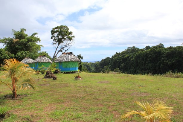 西萨摩亚的小屋图片下载