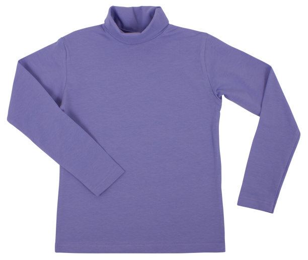 蓝色孩子高领毛衣图片下载