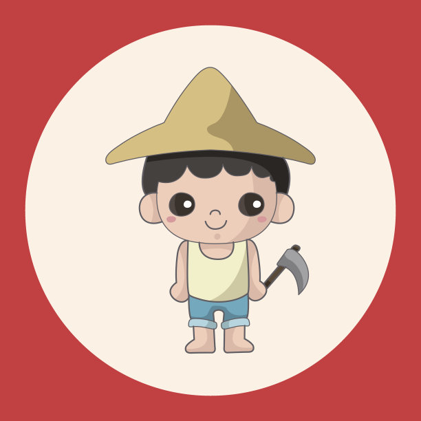 人主题农民元素图片下载