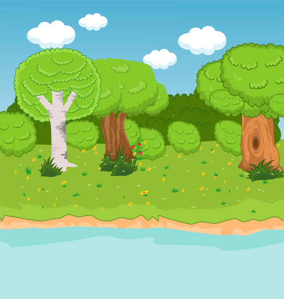 抽象的绿色背景，阳光明媚的春天图片下载