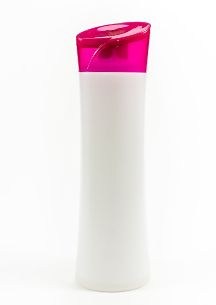 白色塑料瓶上孤立的白色背景图片下载