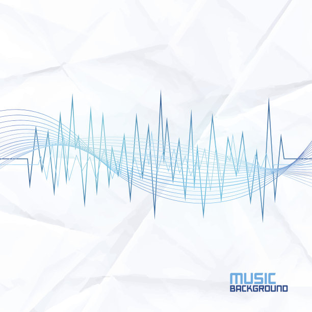 纸上的声波背景。抽象的均衡器素材图片