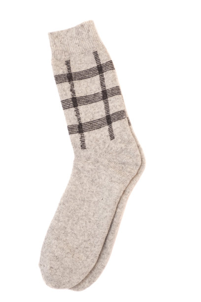 一双袜子孤立在白色上图片下载