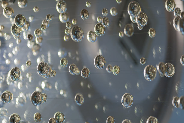 金属气泡抽象背景图片下载