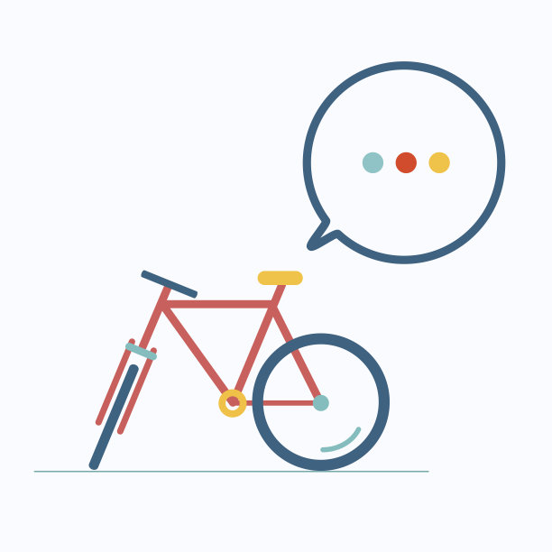 复古自行车，矢量插图。图片下载