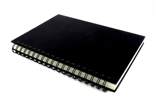 黑色笔记本业务图片下载