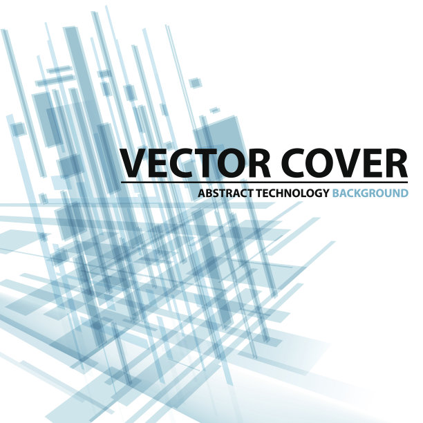 摘要现代封面与文本和标题。技术风格素材图片