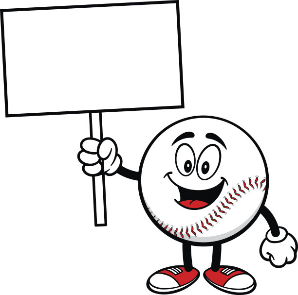 有标志的棒球吉祥物图片下载