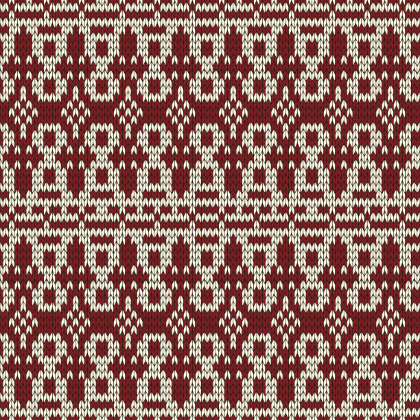 圣诞节无缝针织背景。EPS 10矢量插图。图片下载