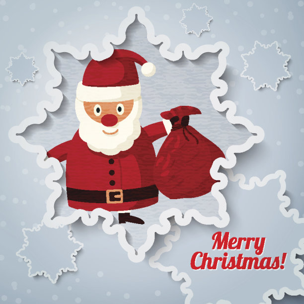 圣诞贺卡上有你的短信。圣诞老人图片下载