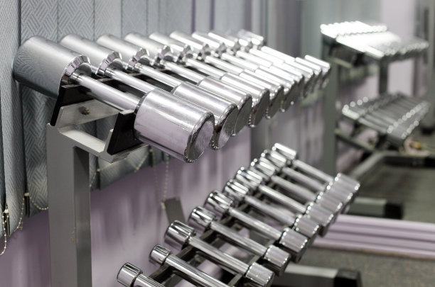 哑铃排成一排图片下载