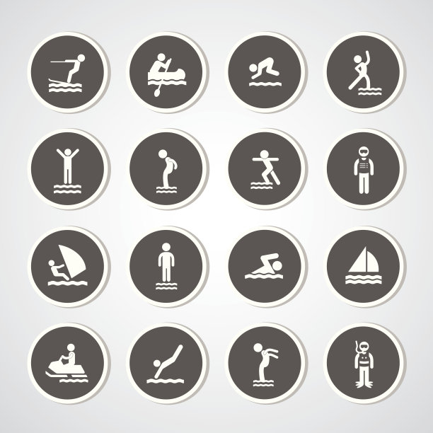 水上运动图标图片下载