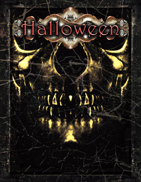 万圣节黑暗海报模板图片下载