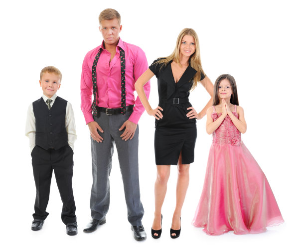 幸福的微笑的家庭图片下载