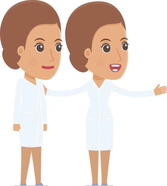 主动角色护士将其产品介绍给图片下载