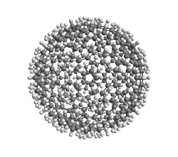 碳富勒烯C500的三维模型图片下载