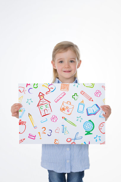 细致女学生的肖像图片下载