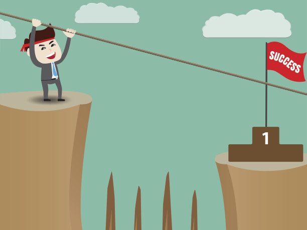 商人用绳索坠崖图片下载