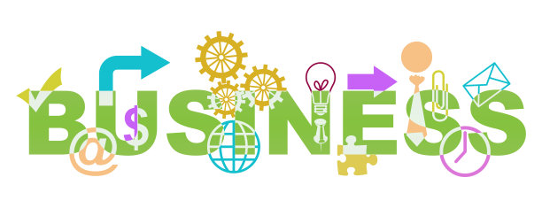 商业文本与各种形状多彩的图片下载