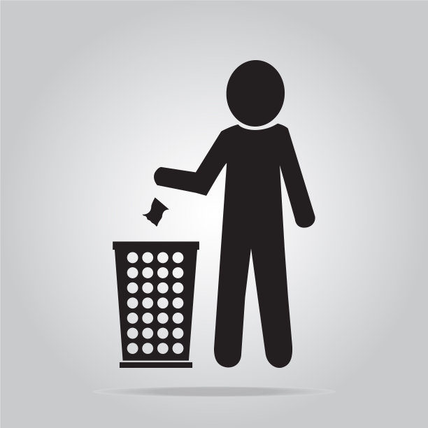 有男人标志的垃圾桶图片下载