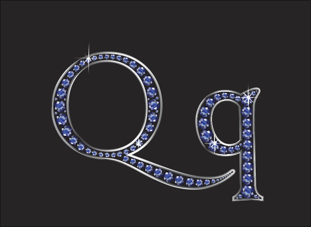 Qq宝石字体银通道图片下载