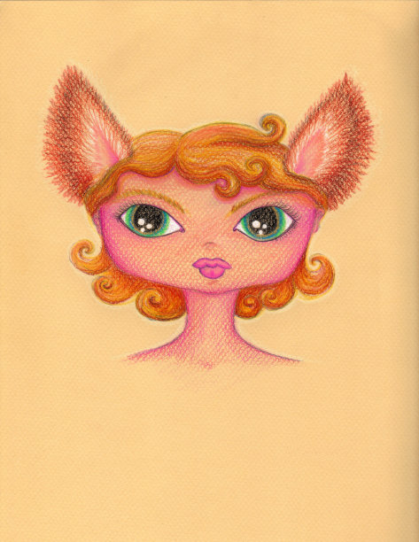 狡猾的女孩的耳朵图片下载