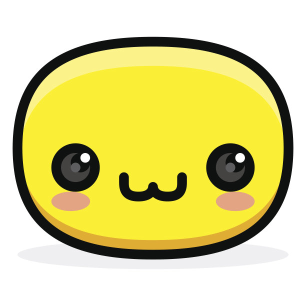 可爱卡通快乐脸孤立图片下载