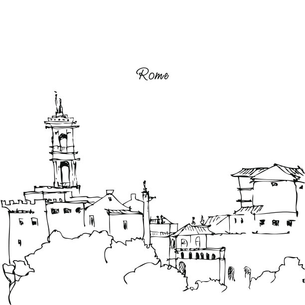 意大利罗马城堡景观图片下载