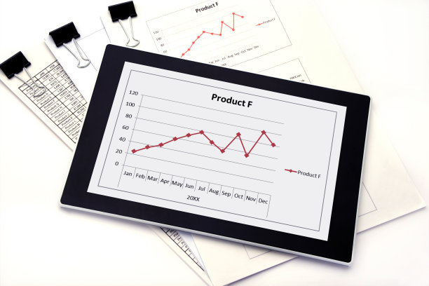 数字平板电脑和业务图表图片下载