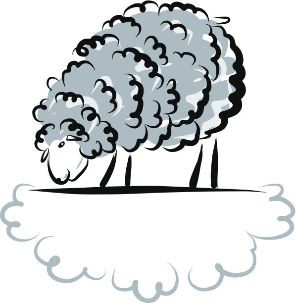 绵羊草图为您的设计图片下载