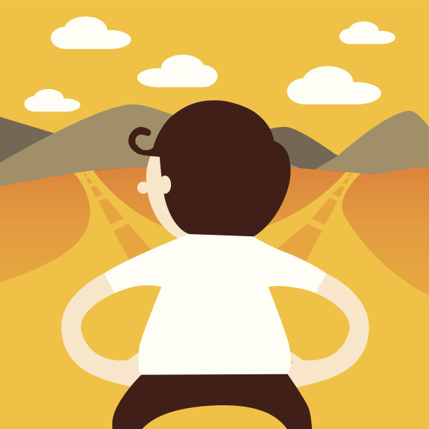 商人选择要走的路图片下载