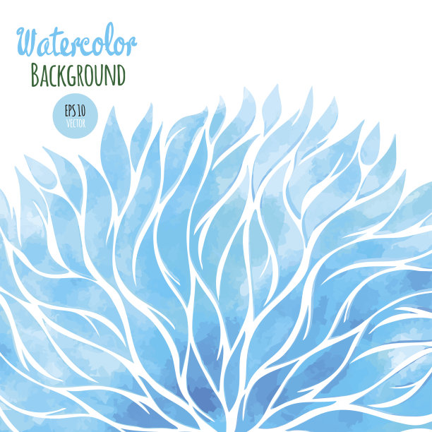 抽象矢量水彩弹簧背景图片下载