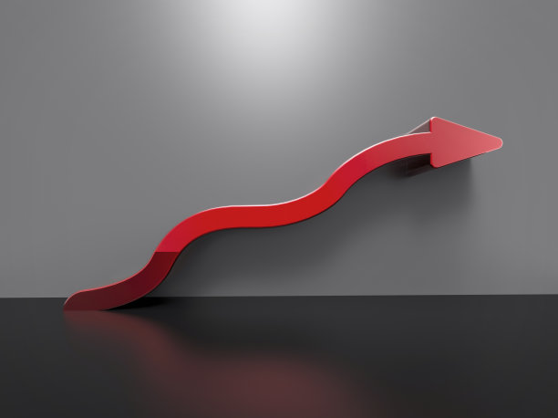 孤立的3D楼梯箭头图片下载