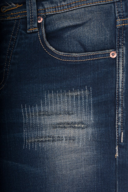 蓝色牛仔裤图片下载