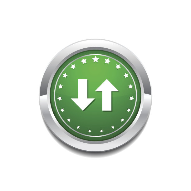 数据循环矢量绿色Web图标按钮图片下载