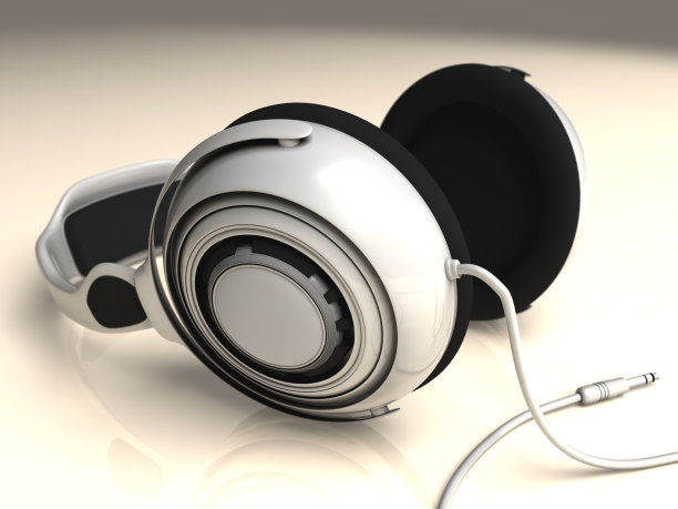 耳机白色左低自由度图片下载