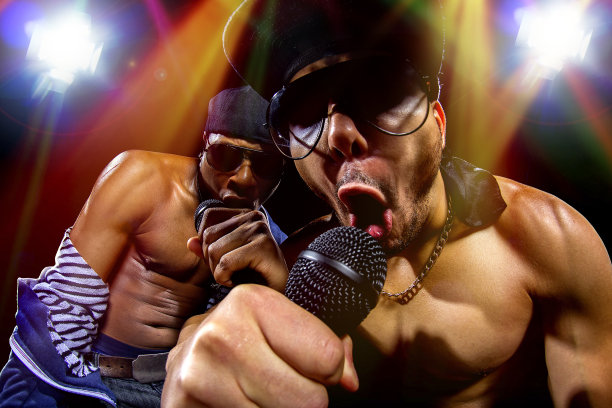 说唱歌手嘻哈音乐会图片下载