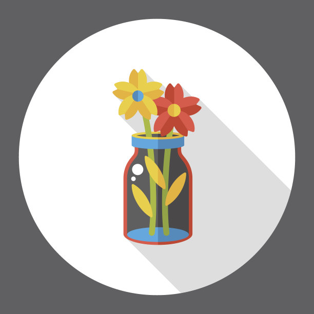 园艺花平面图标图片下载