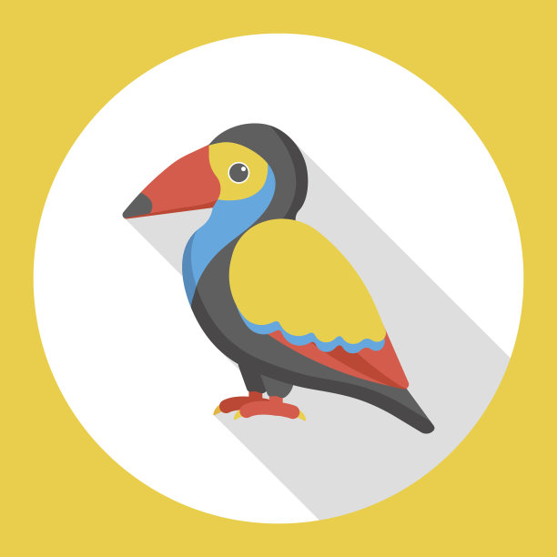 鸟动物园动物平面图标图片下载