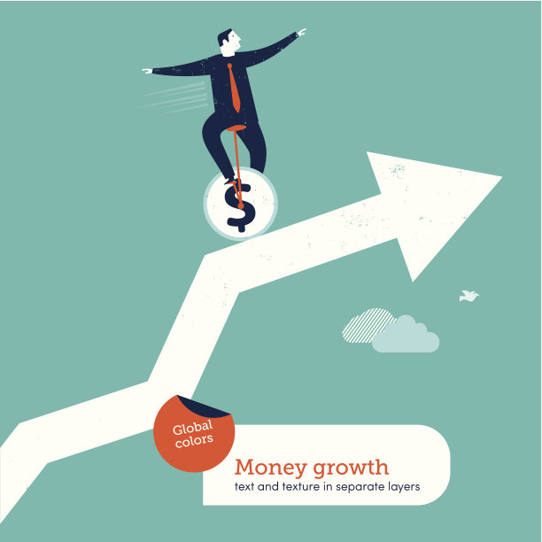 矢量杂耍与独轮车在图表上图片下载