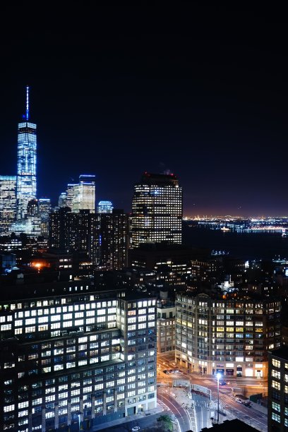 纽约的夜景拍摄图片下载