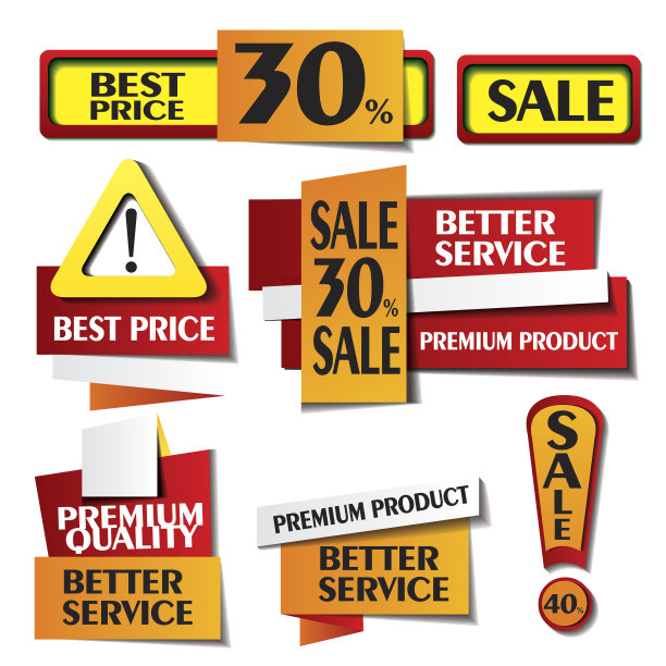 一套贴纸和横幅图片下载