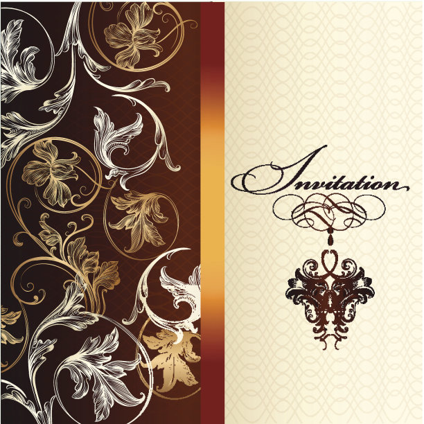 美丽的邀请设计，优雅的风格图片下载