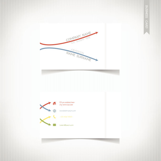 名片模板集，向量eps10图片下载