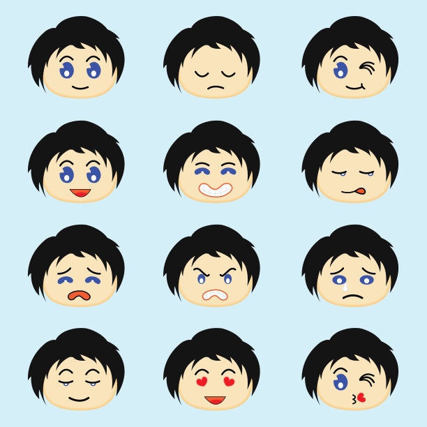 卡通人类情感图片下载